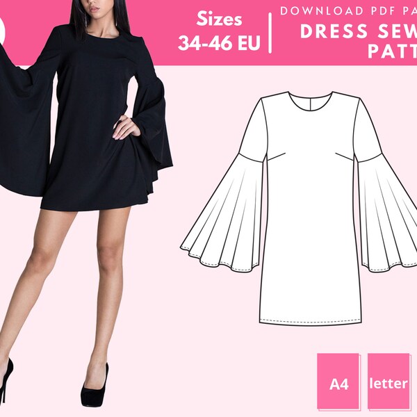 Mini Dress Patterns Etsy