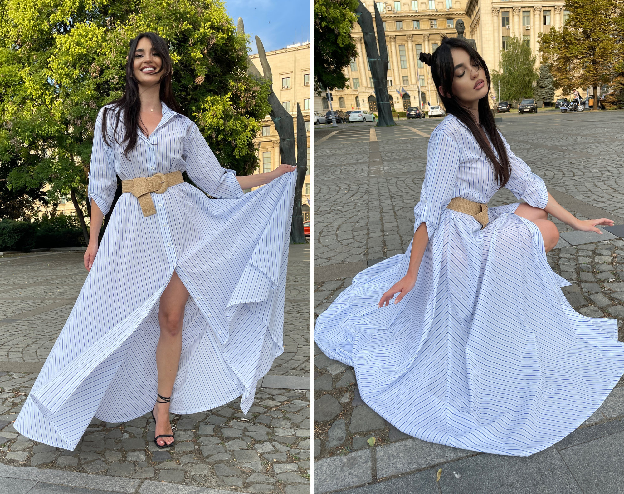 April DIY Maxi Shirt Dress Pattern, Long Circle Skirt Shirtwaist Dress PDF Sewing Pattern, Pointed Collar Dress With Elastic Waist Pattern - Etsy April DIY Maxi Shirt Dress Pattern, Long Circle Skirt Shirtwaist Dress PDF Sewing Pattern, Pointed Collar Dress With Elastic Waist Pattern - Etsy