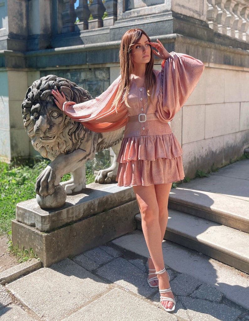 MARIA Plunged Draped Mini Dress Pattern Pdf Download - Etsy