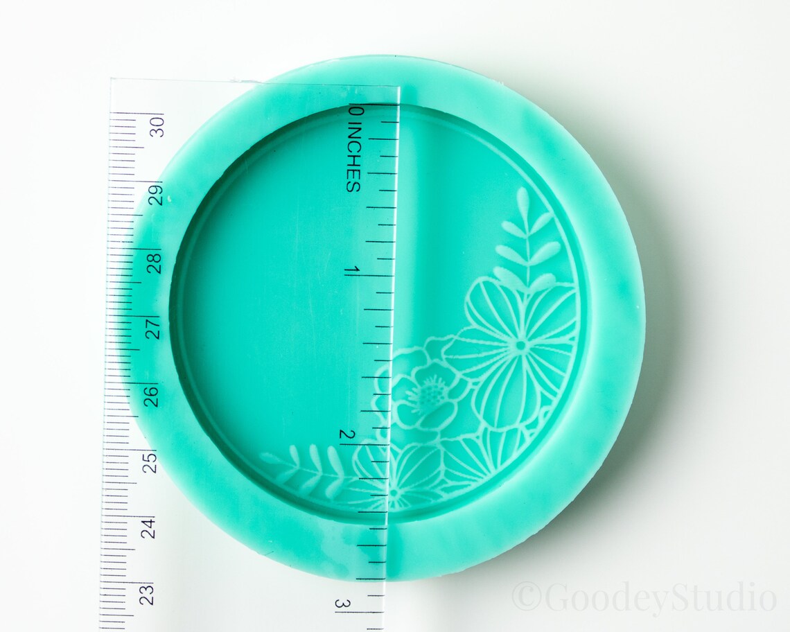Floral Circle Mold Silicone Mold for Resin 6mm Casting Mold Etsy