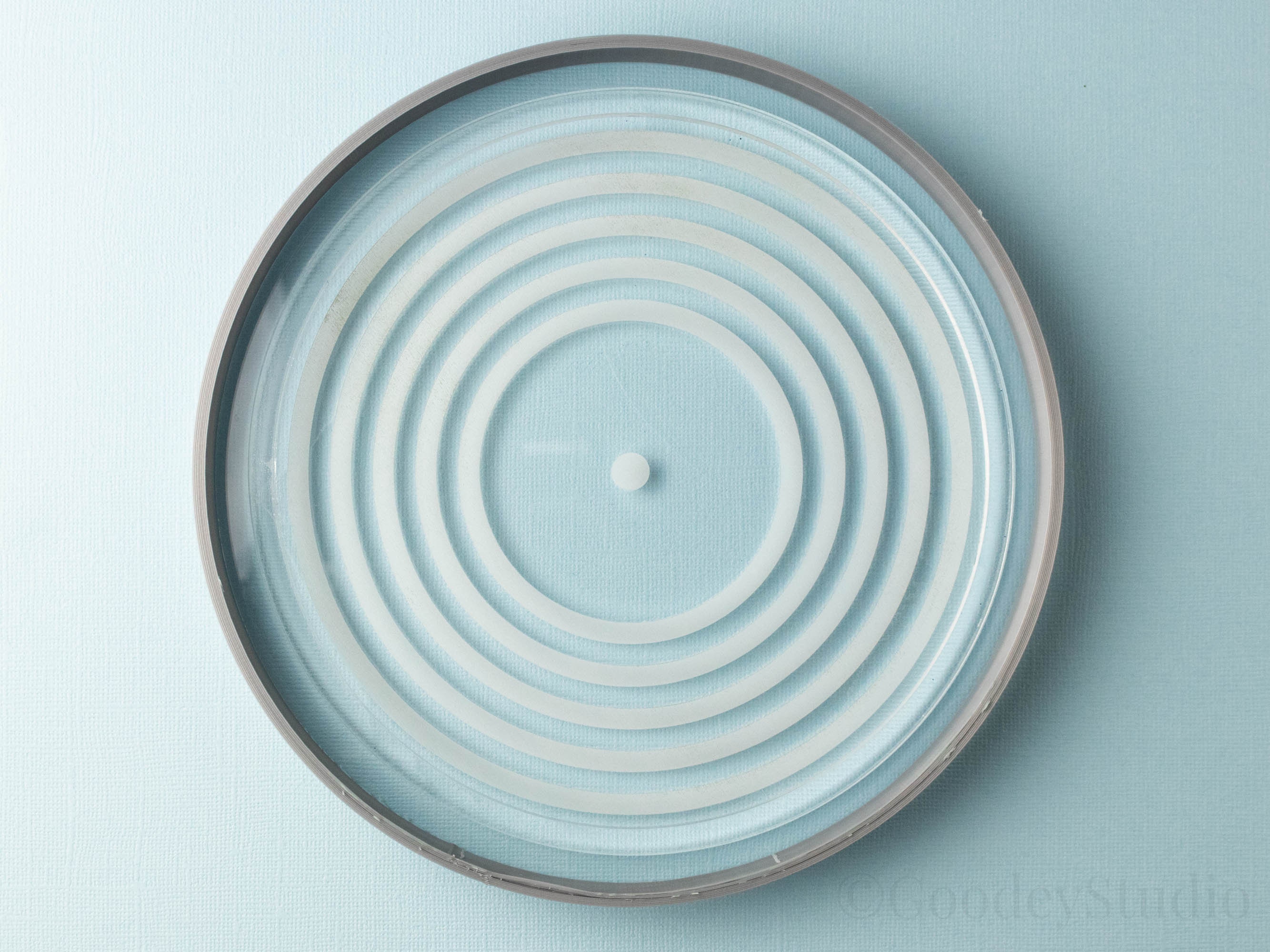 Resin Art Mold - 12x0.75 Round Tray Mold With 1 Wide Lip