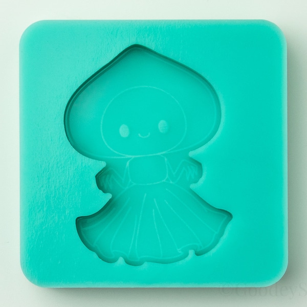 Kawaii Flatwoods Monster Cryptid Mold, SILICONE MOLD ONLY, 6mm Casting Mold, Handmade Mold, Silicone mold for Resin