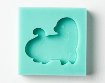 Kawaii  Loch Ness Monster Cryptid Mold, Silicone Mold for Resin, 6mm Casting Mold, Handmade Mold