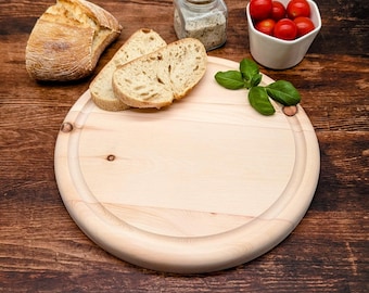Zirben Brettchen rund 25 cm - Natural Wood Board