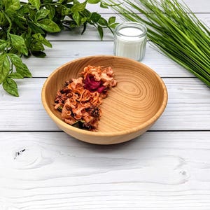 Holzschale Kirsche 15 cm | Handgemachte Deko Schale | Schlüsselschale, Schmuckschale, Snackschale |  lebensmittelecht geölt