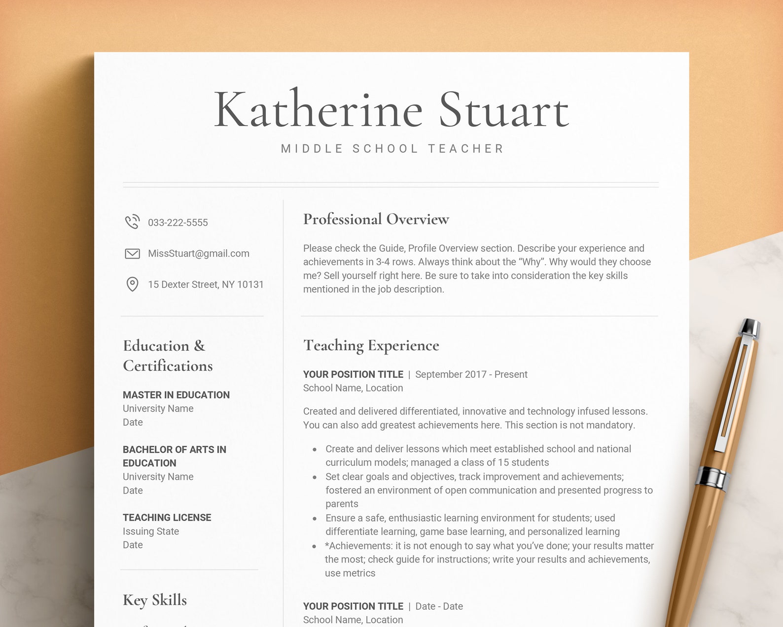 teaching resume template google docs teaching resume template google docs
