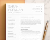 Resume Template Word & Pages, Google Docs Resume, CV Template, Modern Resume Template for Pages, Modern Executive Resume Template 2022