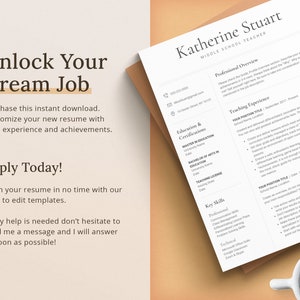 Fill in your resume in no time with our easy to edit templates. We are here for you at each step: job search, interview, job application, career change