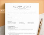ATS Resume Template Word & Pages, Google Docs Resume, ATS Friendly Resume, Modern Simple CV Ats, Minimalist Ats Compatible Resume