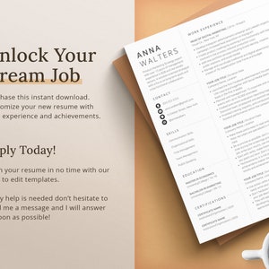 Fill in your resume in no time with our easy to edit templates, job search, interview, job application, career change, we are here for you.