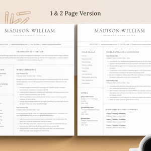 one page resume and two page resume