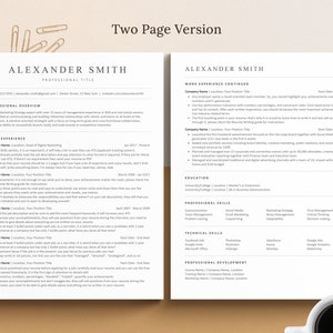 one page ats resume and two page ats resume