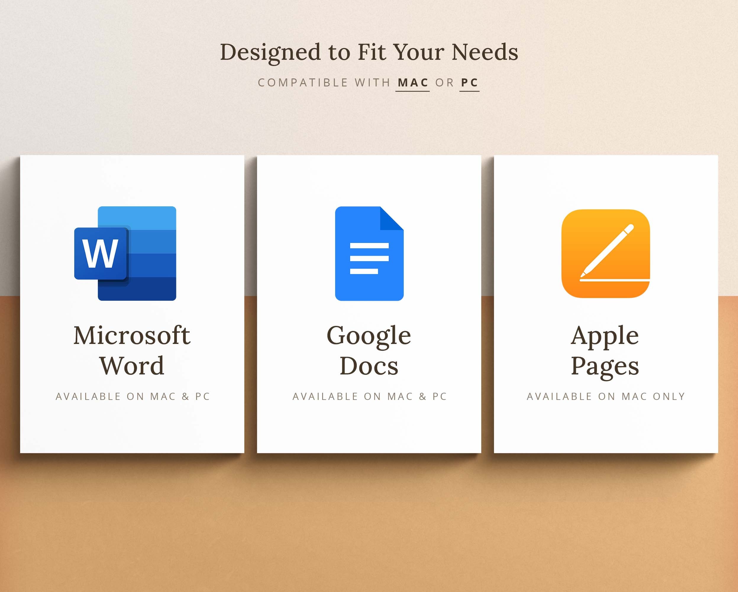 Simple Resume Template Word Apple Pages Google Docs Modern - Etsy