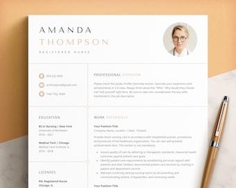 Nurse Resume Template, Nursing Student Resume, Medical Assistant, Student Nurse, New Grad Nurse Resume, Physician Assistant, Medical Resume