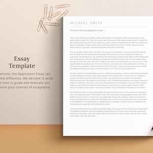 The essay template is the most important part of your college application. This is the template for it and a short writing your essay guide.