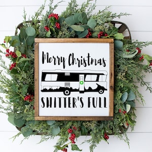 Merry Christmas Shitter’s Full Printable, Cinq tailles d’impression, Griswold, Vacances de Noël, Eddie Wall Art, Signe de vacances, Téléchargement instantané