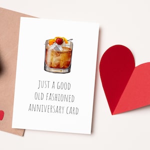 Printable Anniversary Card | Old Fashioned Anniversary Card | Funny Anniversary Card Wedding Anniversary | Instant Download Anniversary Card