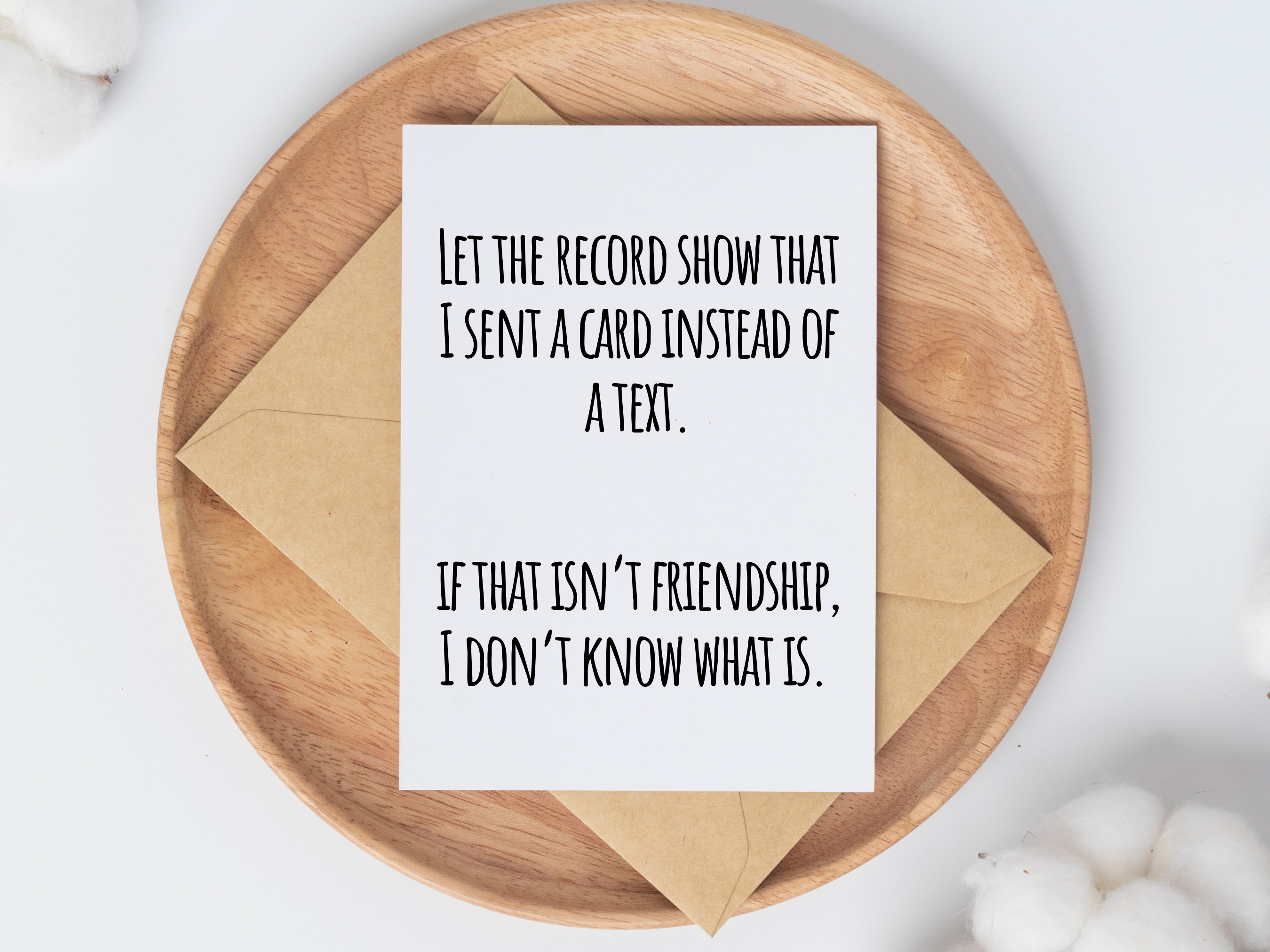 Printable Funny Friendship Card for Friend Birthday, Sarcastic ...