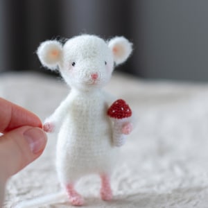 Little mouse in a sweater crochet pattern. Crochet small mouse about 10 cm. Pattern in ENGLISH.
