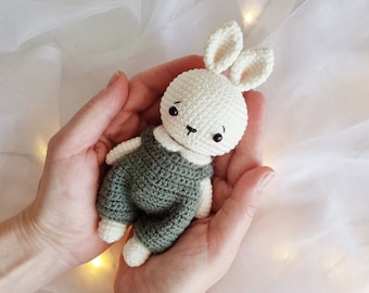 Patrón de Conejito de Crochet: Conejo Amigurumi con Mono (Patrón PDF)