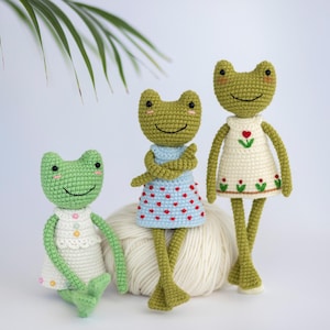 Groda Amigurumi Virkmönster: Klänning, Videostöd (Engelska)
