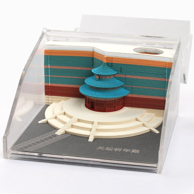 Beijing Tiantan Temple Of Heaven Omoshiroi Block 3d Memo Pad Etsy Beijing Tiantan Temple Of Heaven Omoshiroi Block 3d Memo Pad Etsy