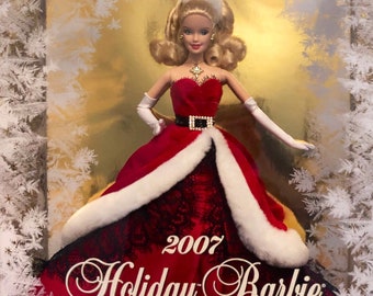 barbie 2007 holiday collector doll