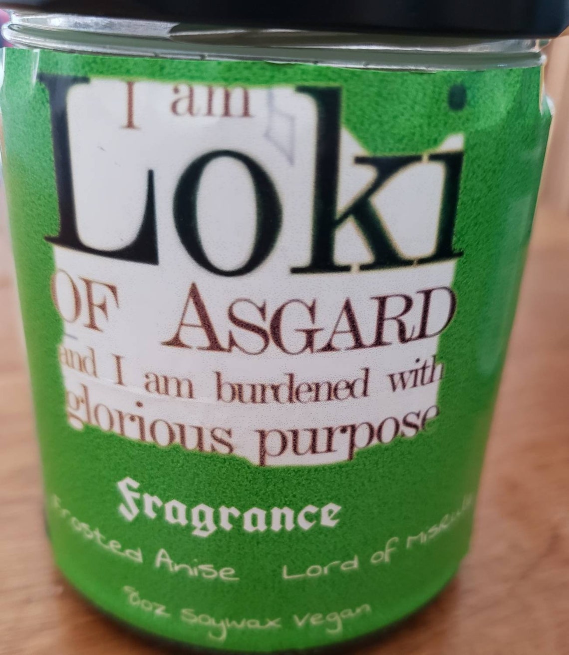 Loki Candle Loki God of Mischief Loki Scent Loki of Etsy