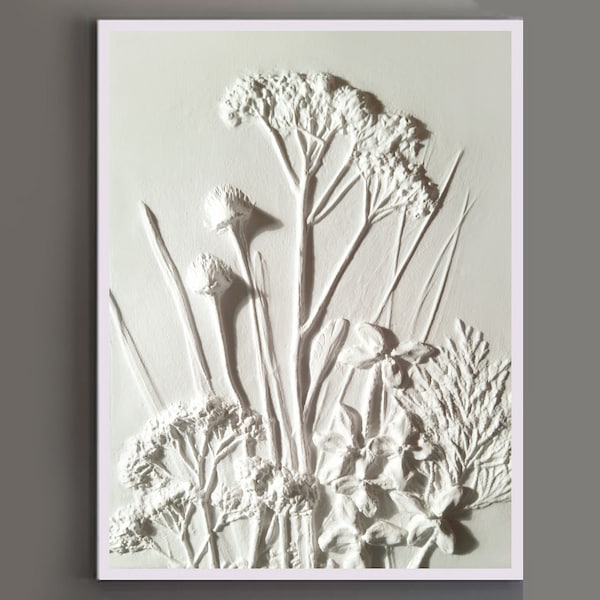 Botanical Bas Relief Etsy