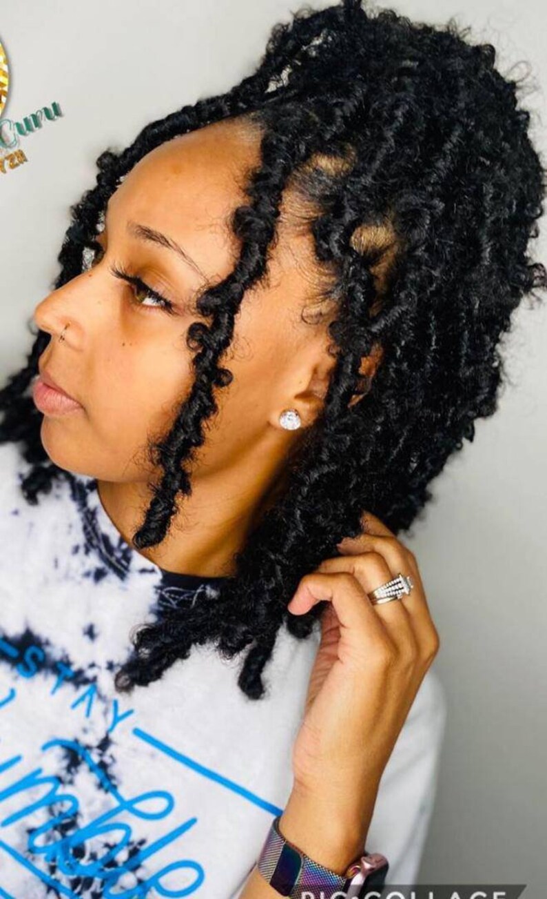 Butterfly locs distressed messy fluffy fauxlocs prelooped Etsy