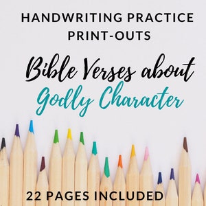 Scripture Verses Handwriting Copywork