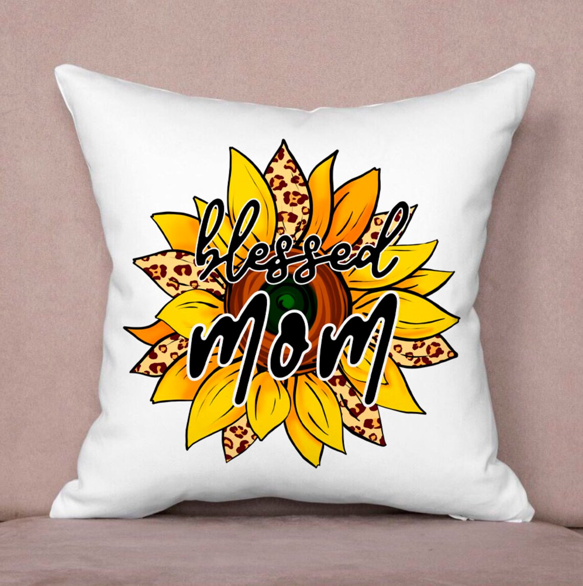 Blessed mom with sunflower png sunflower blessed design for  etsy