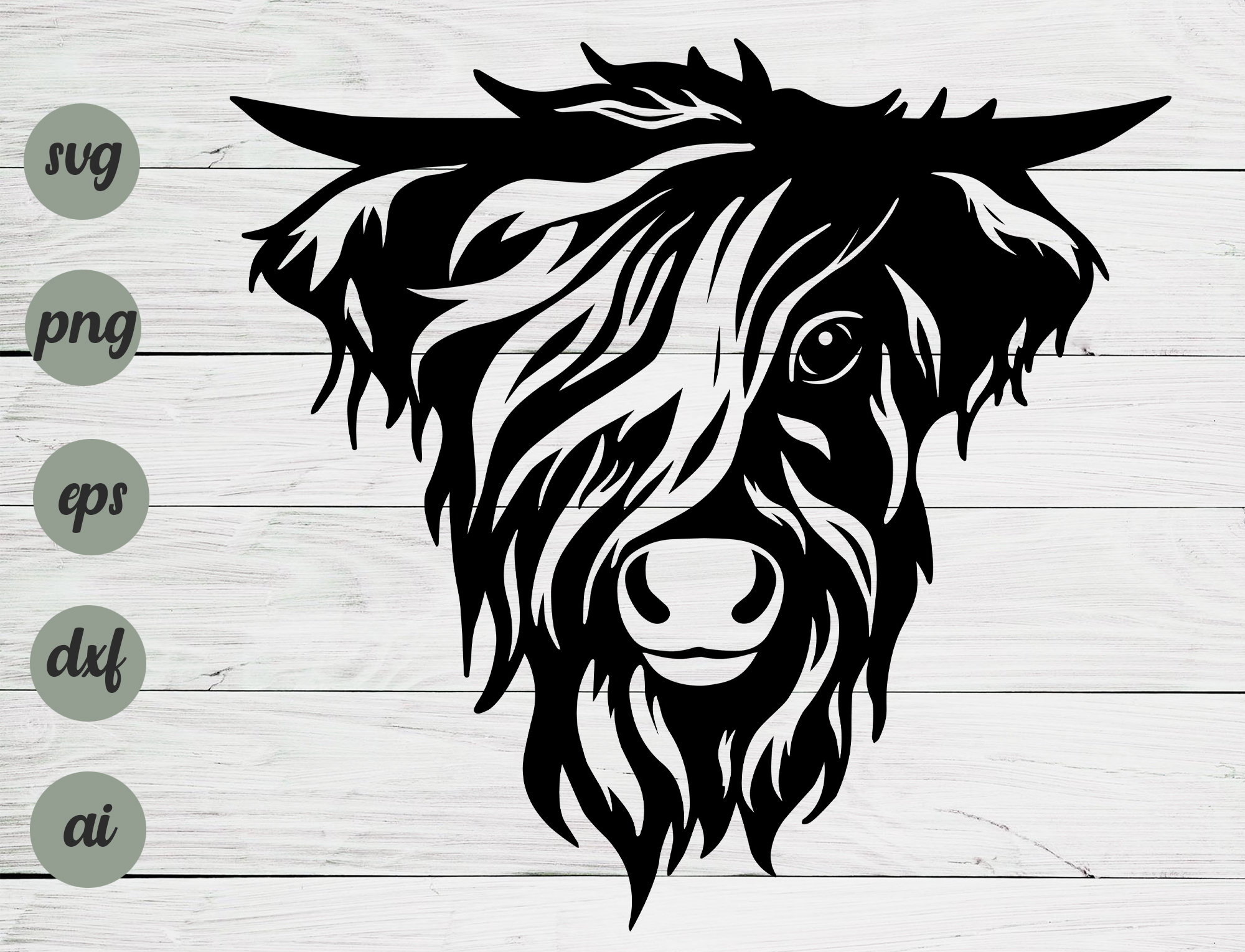 Highland Cow SVG Cut File