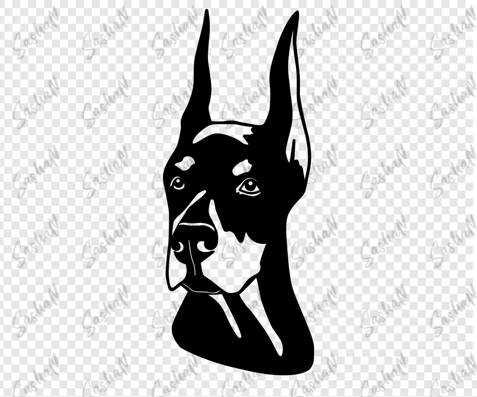 Doberman svg files for cricut Pet svg Dog svg files | Etsy