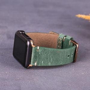 Handmade Apple Watch Band Gifts for Women, Custom Engraved Apple Watch Armband 40mm 42mm 46mm, Apple Watch Strap Christmas Gift, iWatch Band