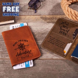 Personalized Birthday Passport Cover Gift – Custom Leather Sleeve