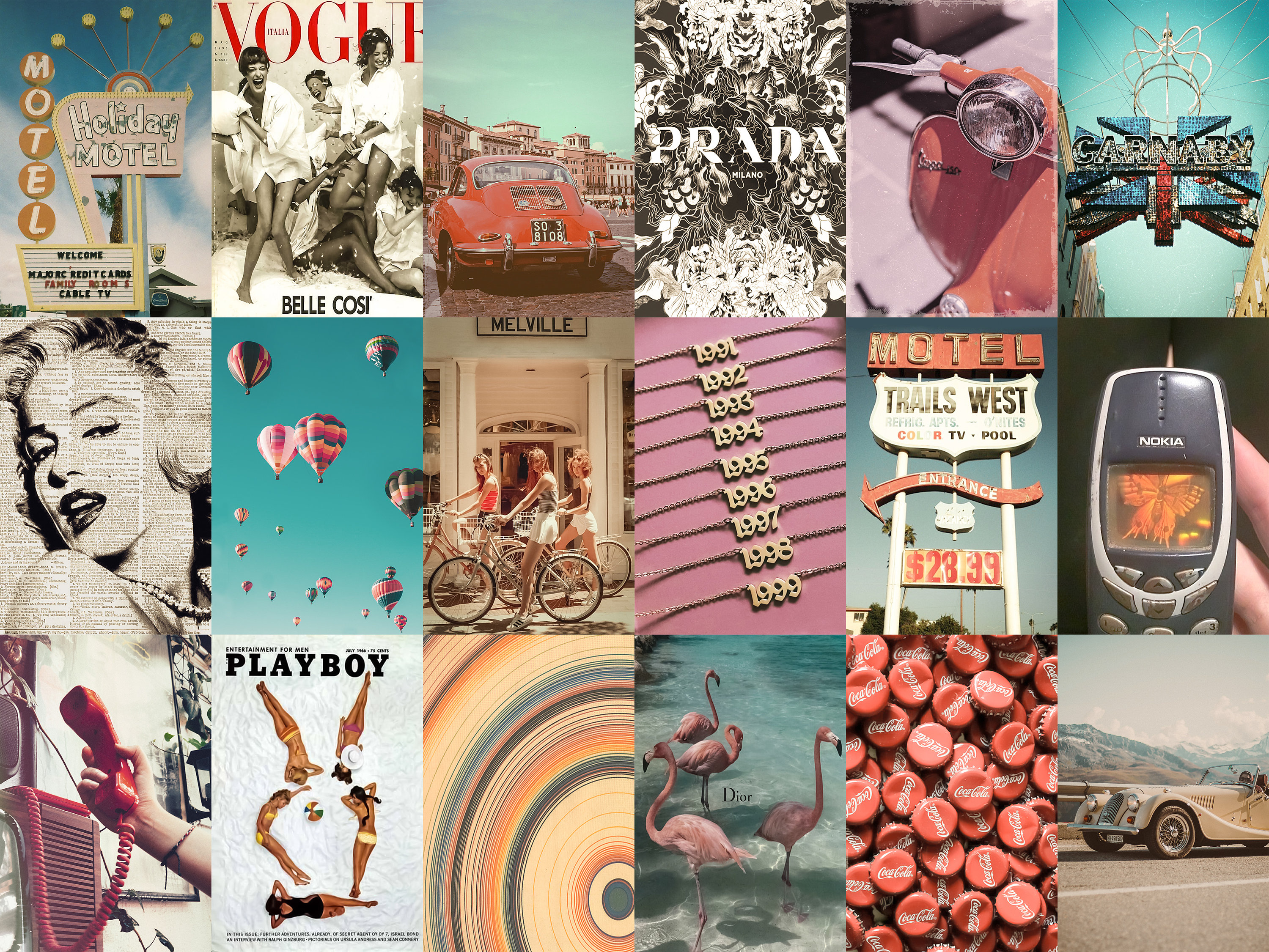 Kit De Collage Mural De Film - 50 Affiches De Cinéma Rétro Indienne