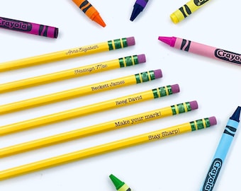 Back to School Custom Engraved #2 Ticonderoga Pencils, Personalized Pencils, Student Gift