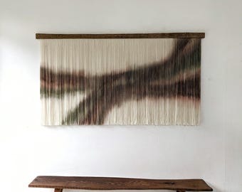 Large Fiber Art Wall Hanging, Rustic Modern Western Style, Texas Prairie Wall Hanging Art, Southwestern Wall Decor, Rustic Farmhouse Style