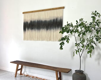 Minimal wall hanging, Modern wall Decor, Tapestry for an industrial home, minimalist soft wall art.