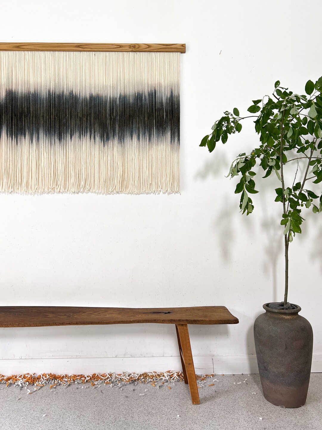Picture of Minimal Wall Hanging, Modern Wall Decor, Tapestry for an Industrial ...