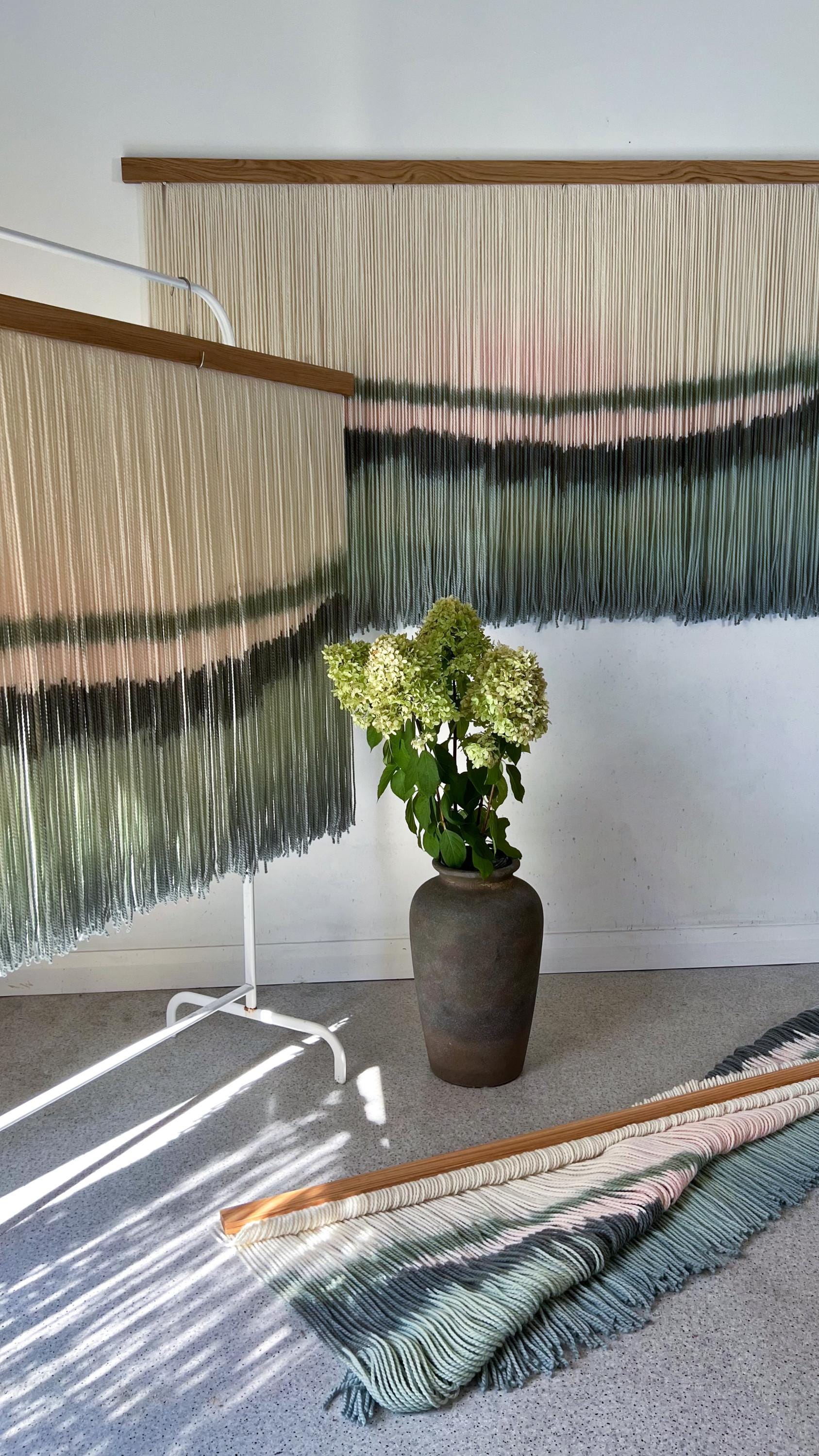 Dip dyed yarn wall hanging hotsell