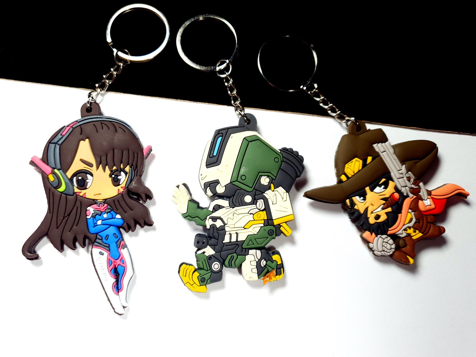Overwatch Keychain. Overwatch cosplay. Overwatch charm. Kawaii Etsy