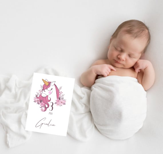 Cards complimese Baby Milestone cards Foto ricordo Idea Regalo Italian /  English / French version -  Italia