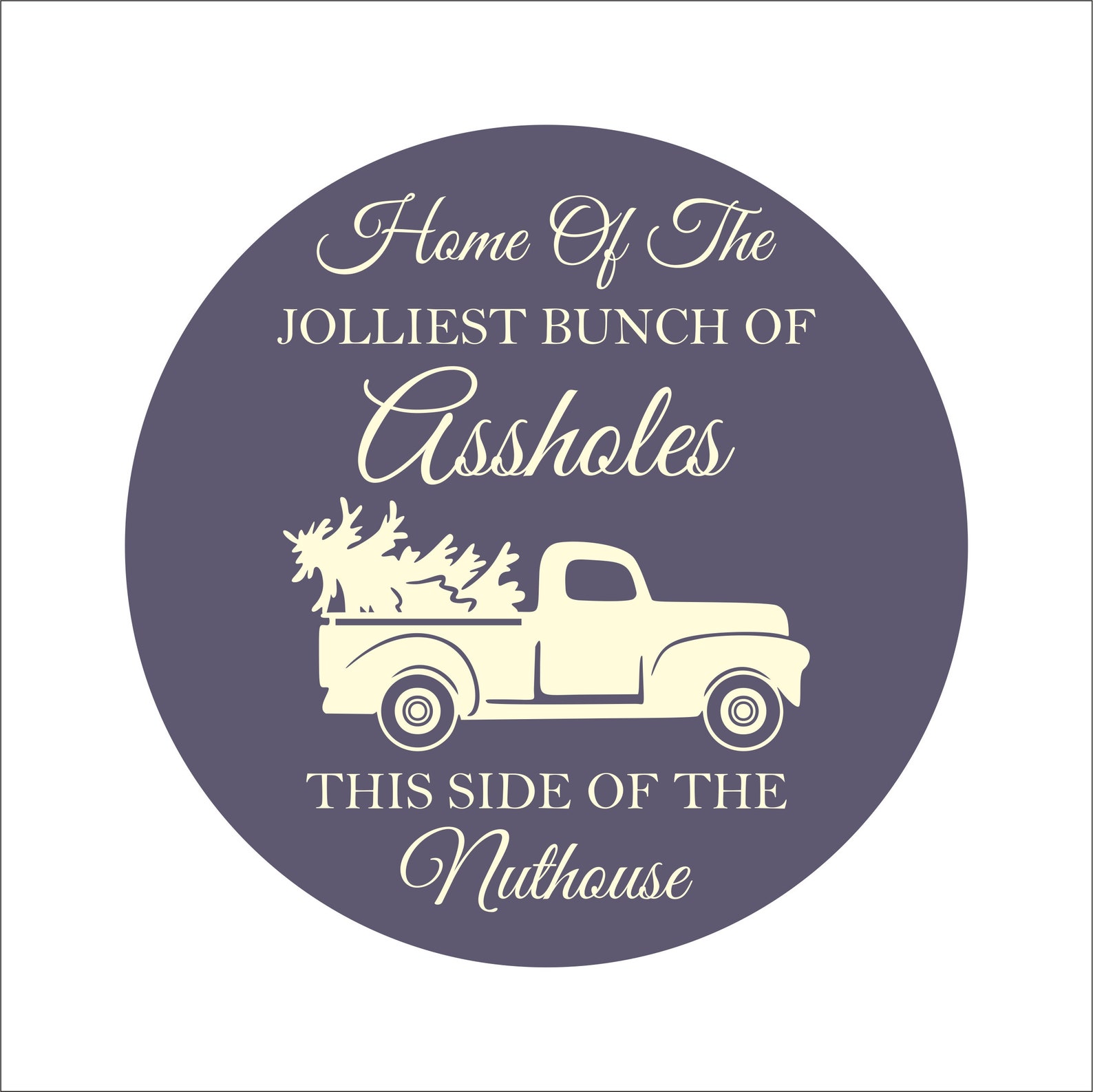 Home of the jolliest bunch sign SVG DXF EPS png. Christmas  Etsy