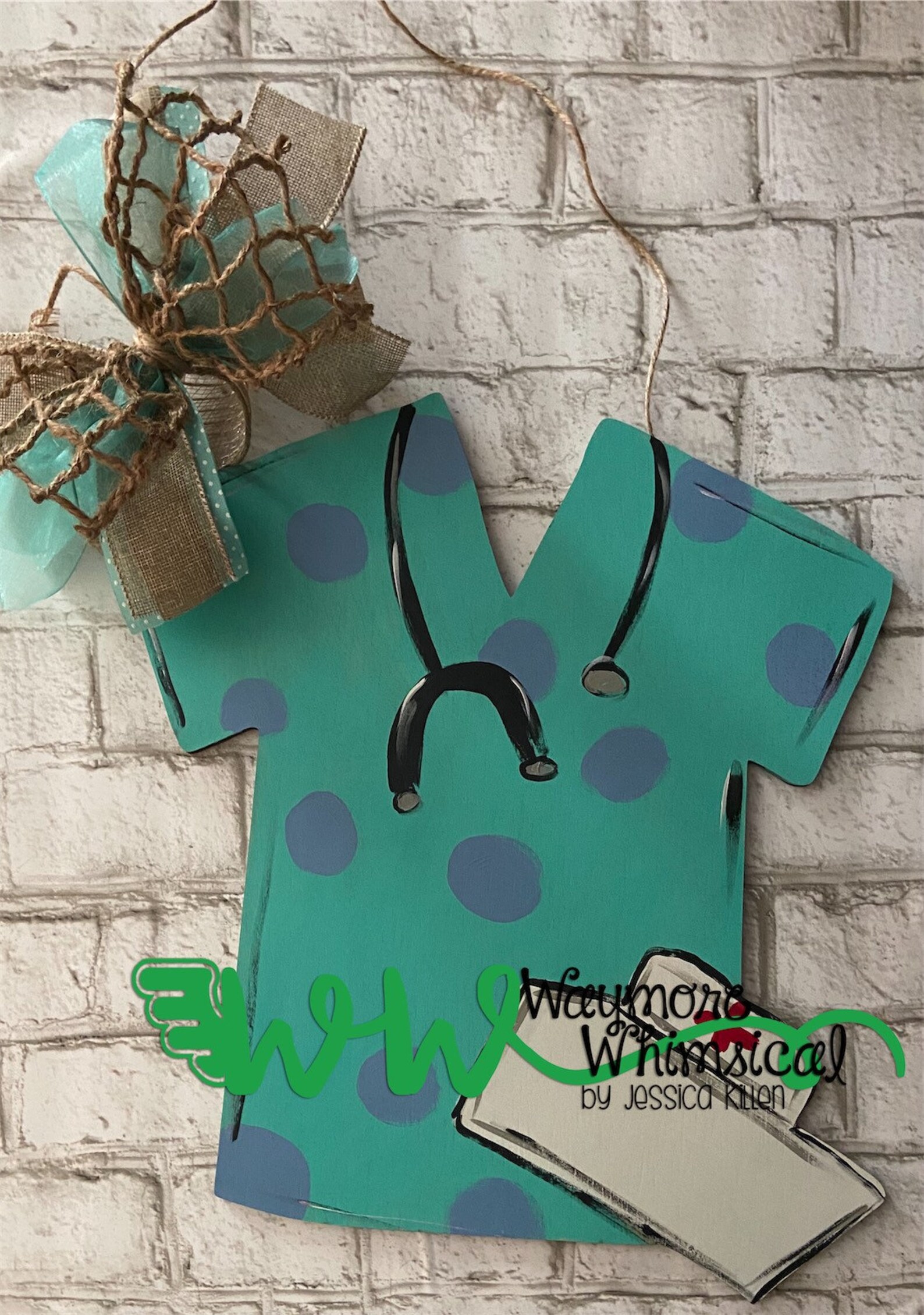 Scrub Top Door Hanger Nurse Top Door Hanger Medical Top Etsy