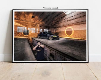 Honda Civic EK4 VTI #2 automotive muurkunstposter