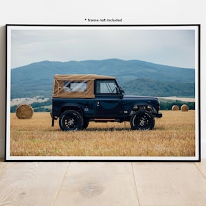 1989 Land Rover Defender 90 V8 #4 Automotive Wall Art Print Poster