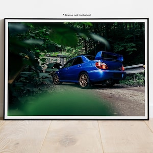 Subaru Impreza WRX STI Automotive Wall Art Print Poster #6