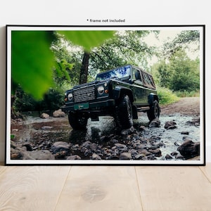 1989 Land Rover Defender 90 V8 #6 Automotive Wall Art Print Poster